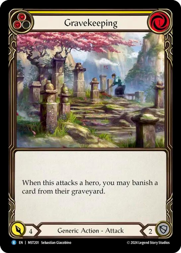 Gravekeeping (Yellow), Standard, front