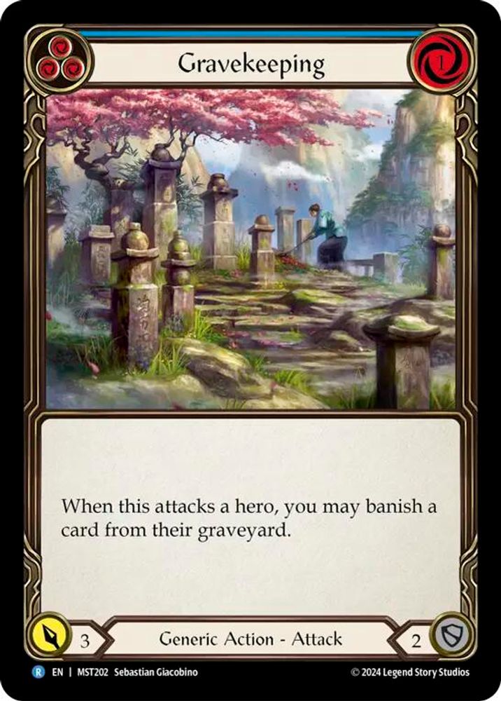 Gravekeeping (Blue), Standard, front