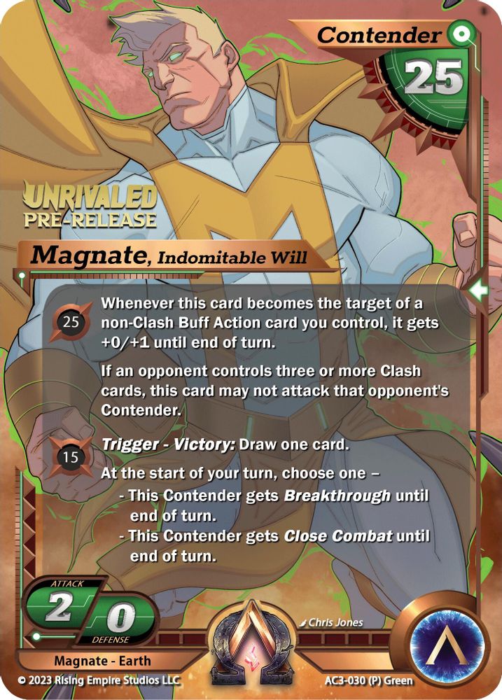 Magnate, Indomitable Will (Pre-Release), Standard, front