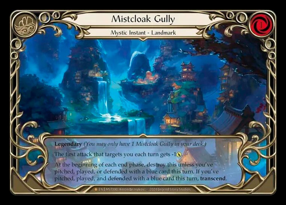 Mistcloak Gully // Inner Chi, Cold-foil, front
