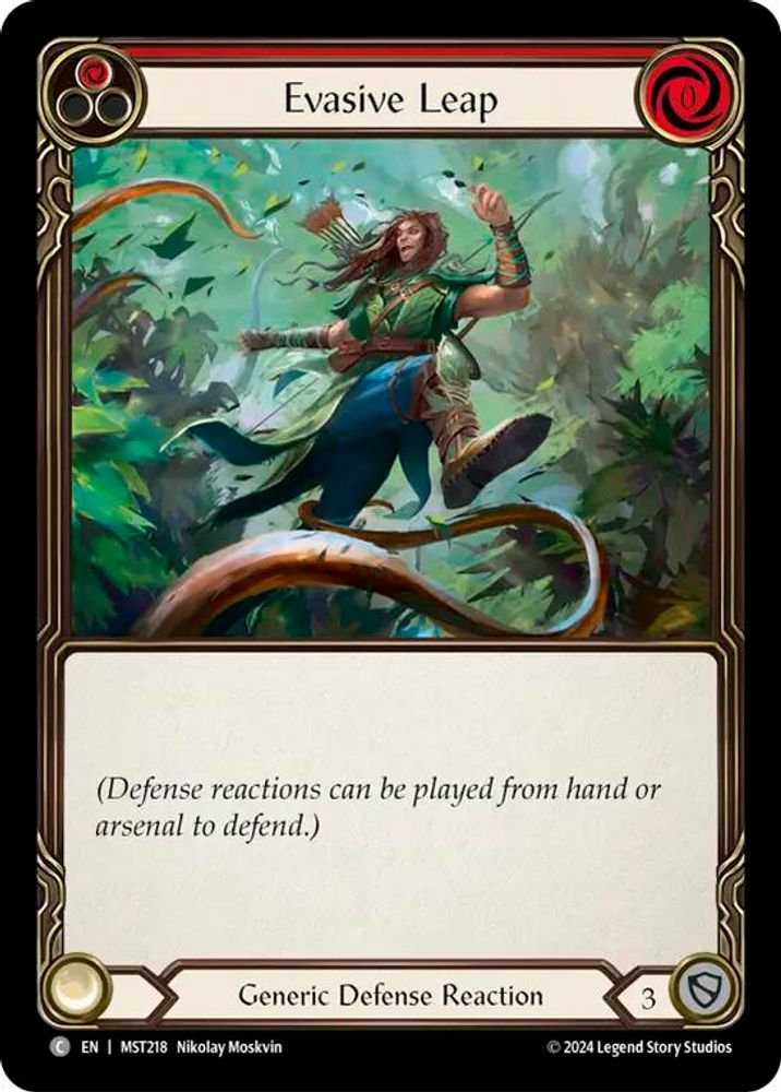 Evasive Leap (Red), Standard, front