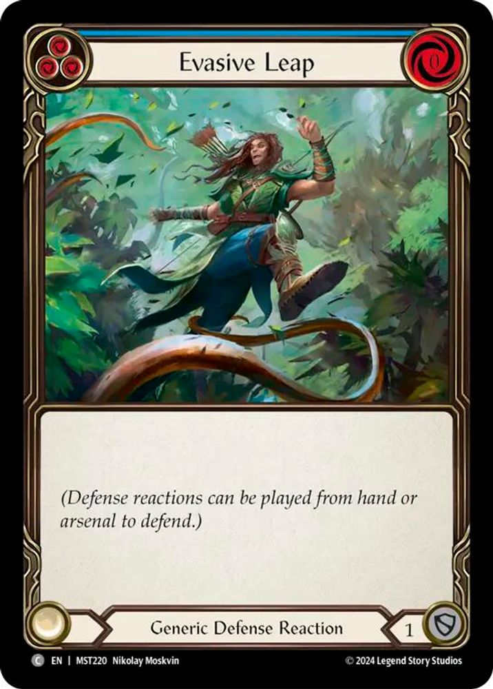 Evasive Leap (Blue), Standard, front