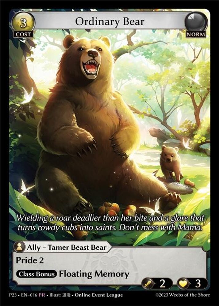 Ordinary Bear, Standard, front