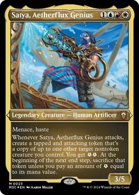 Satya, Aetherflux Genius (Foil Etched), Commander: Modern Horizons 3