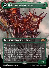Grist, Voracious Larva (Borderless) (Textured Foil), Modern Horizons 3