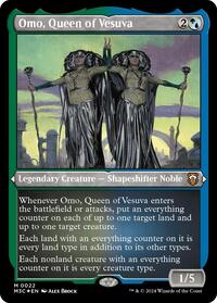 Omo, Queen of Vesuva (Foil Etched), Commander: Modern Horizons 3