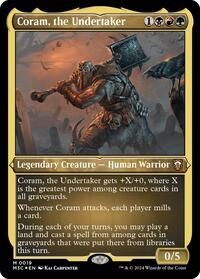 Coram, the Undertaker (Foil Etched), Commander: Modern Horizons 3