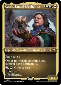 Cayth, Famed Mechanist (Foil Etched), Commander: Modern Horizons 3