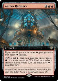 Aether Refinery (Extended Art) (Ripple Foil), Commander: Modern Horizons 3