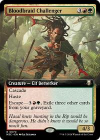 Bloodbraid Challenger (Extended Art) (Ripple Foil), Commander: Modern Horizons 3
