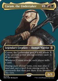Coram, the Undertaker (Borderless) (Ripple Foil), Commander: Modern Horizons 3