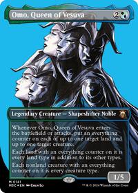 Omo, Queen of Vesuva (Borderless) (Ripple Foil), Commander: Modern Horizons 3