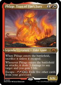 Phlage, Titan of Fire's Fury (Foil Etched), Modern Horizons 3