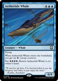 Aethertide Whale (Ripple Foil), Commander: Modern Horizons 3