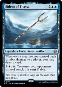 Bident of Thassa (Ripple Foil), Commander: Modern Horizons 3
