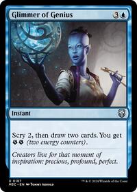 Glimmer of Genius (Ripple Foil), Commander: Modern Horizons 3