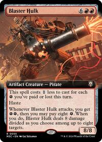 Blaster Hulk (Extended Art) (Ripple Foil), Commander: Modern Horizons 3
