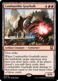 Combustible Gearhulk (Ripple Foil), Commander: Modern Horizons 3