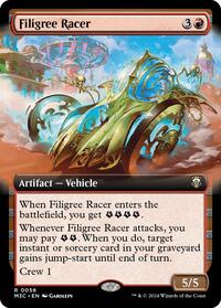Filigree Racer (Extended Art) (Ripple Foil), Commander: Modern Horizons 3