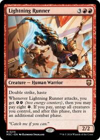 Lightning Runner (Ripple Foil), Commander: Modern Horizons 3