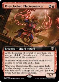 Overclocked Electromancer (Extended Art) (Ripple Foil), Commander: Modern Horizons 3
