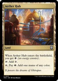Aether Hub (Ripple Foil), Commander: Modern Horizons 3