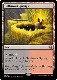 Sulfurous Springs (Ripple Foil), Commander: Modern Horizons 3