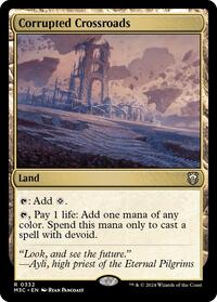 Corrupted Crossroads (Ripple Foil), Commander: Modern Horizons 3