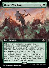 Desert Warfare (Extended Art) (Ripple Foil), Commander: Modern Horizons 3