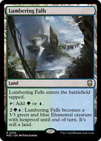 Lumbering Falls (Ripple Foil), Commander: Modern Horizons 3
