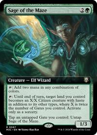 Sage of the Maze (Extended Art) (Ripple Foil), Commander: Modern Horizons 3