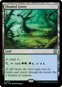 Flooded Grove (Ripple Foil), Commander: Modern Horizons 3