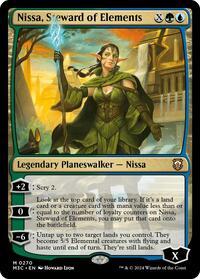 Nissa, Steward of Elements (Ripple Foil), Commander: Modern Horizons 3