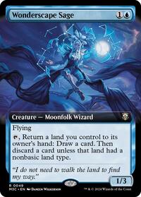Wonderscape Sage (Extended Art) (Ripple Foil), Commander: Modern Horizons 3