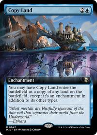 Copy Land (Extended Art) (Ripple Foil), Commander: Modern Horizons 3
