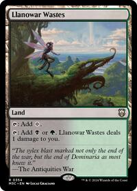 Llanowar Wastes (Ripple Foil), Commander: Modern Horizons 3