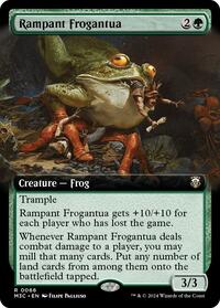 Rampant Frogantua (Extended Art) (Ripple Foil), Commander: Modern Horizons 3