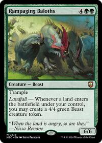 Rampaging Baloths (Ripple Foil), Commander: Modern Horizons 3