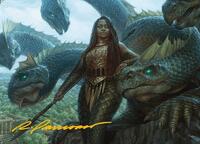 Hydra Trainer Art Card (Gold-Stamped Signature), Art Series: Modern Horizons 3