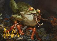 Rampant Frogantua Art Card (Gold-Stamped Signature), Art Series: Modern Horizons 3