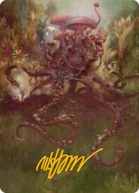 Sowing Mycospawn Art Card (Gold-Stamped Signature), Art Series: Modern Horizons 3