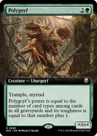 Polygoyf (Extended Art) (Ripple Foil), Commander: Modern Horizons 3