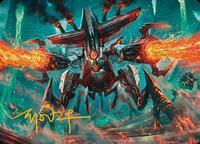 Exterminator Magmarch Art Card (Gold-Stamped Signature), Art Series: Modern Horizons 3