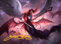 Kaalia of the Vast Art Card (Gold-Stamped Signature), Art Series: Modern Horizons 3