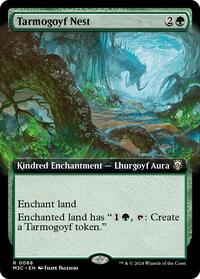 Tarmogoyf Nest (Extended Art) (Ripple Foil), Commander: Modern Horizons 3