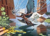 Nadu, Winged Wisdom Art Card (Gold-Stamped Signature), Art Series: Modern Horizons 3
