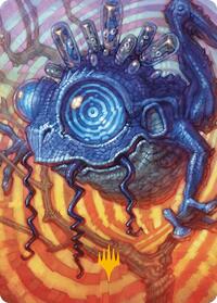 Psychic Frog Art Card (Gold-Stamped Planeswalker Symbol), Art Series: Modern Horizons 3