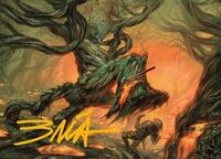 Stump Stomp Art Card (Gold-Stamped Signature), Art Series: Modern Horizons 3