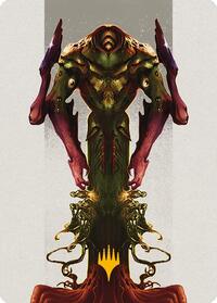 Kozilek, the Broken Reality Art Card (Gold-Stamped Planeswalker Symbol), Art Series: Modern Horizons 3