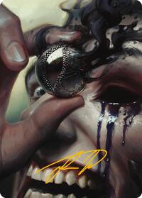 Jet Medallion Art Card (Gold-Stamped Signature), Art Series: Modern Horizons 3